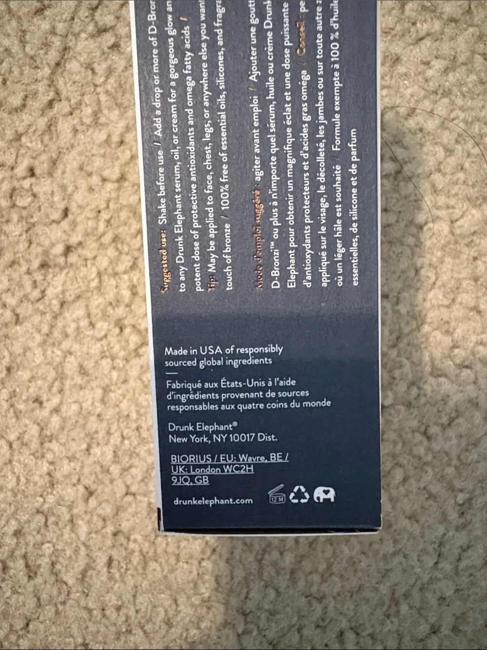 Drunk Elephant D-Bronzi Anti-Pollution Sunshine Drops — NIB!